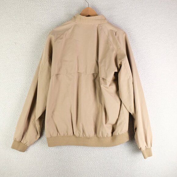 Vintage Izod Lacoste Herrington Jacket Mens Extra Large Beige Bomber Oversized - Picture 5 of 12